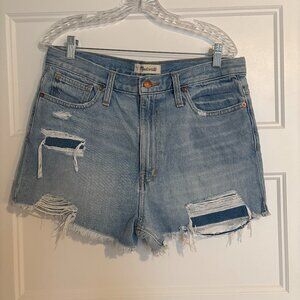 Madewell The Momjean Short: Destructed Edition
